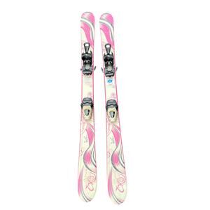 Wow! K2 Pink Luv Bug Kids Skis - 112 cm With Salomon Bindings - Used